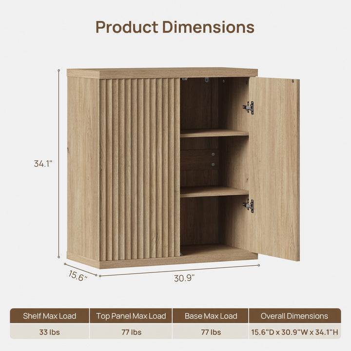 Stria Sideboard Cabinet, Living Room Storage