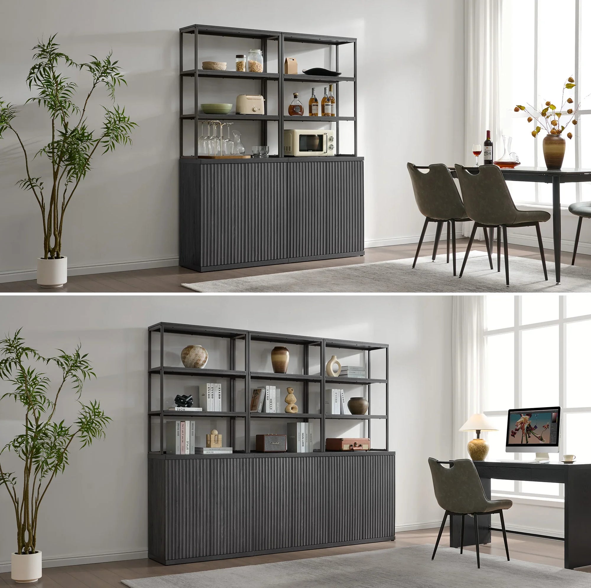 Stria Bookshelf, 2 Doors