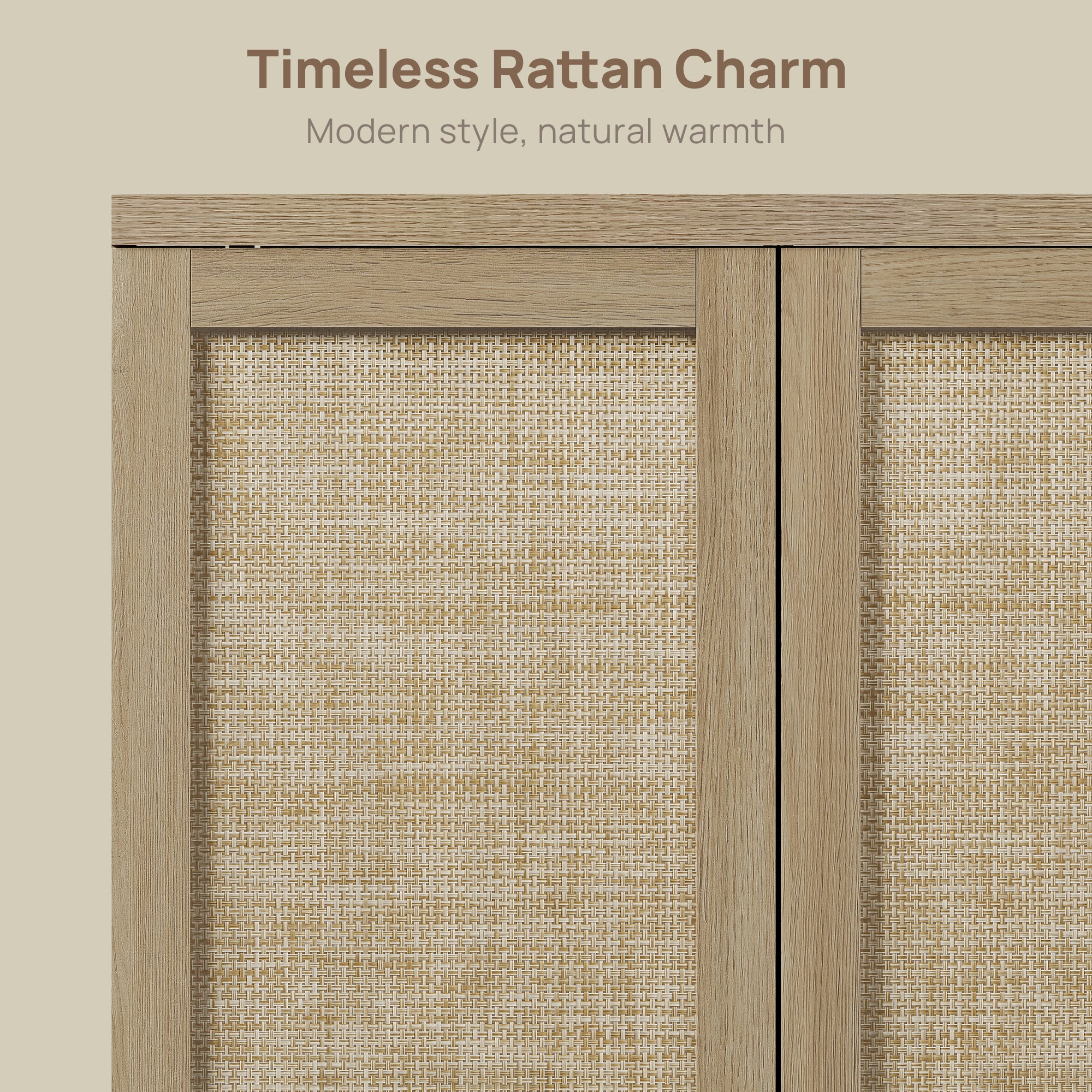 Zura Rattan Sideboard, 2 Doors