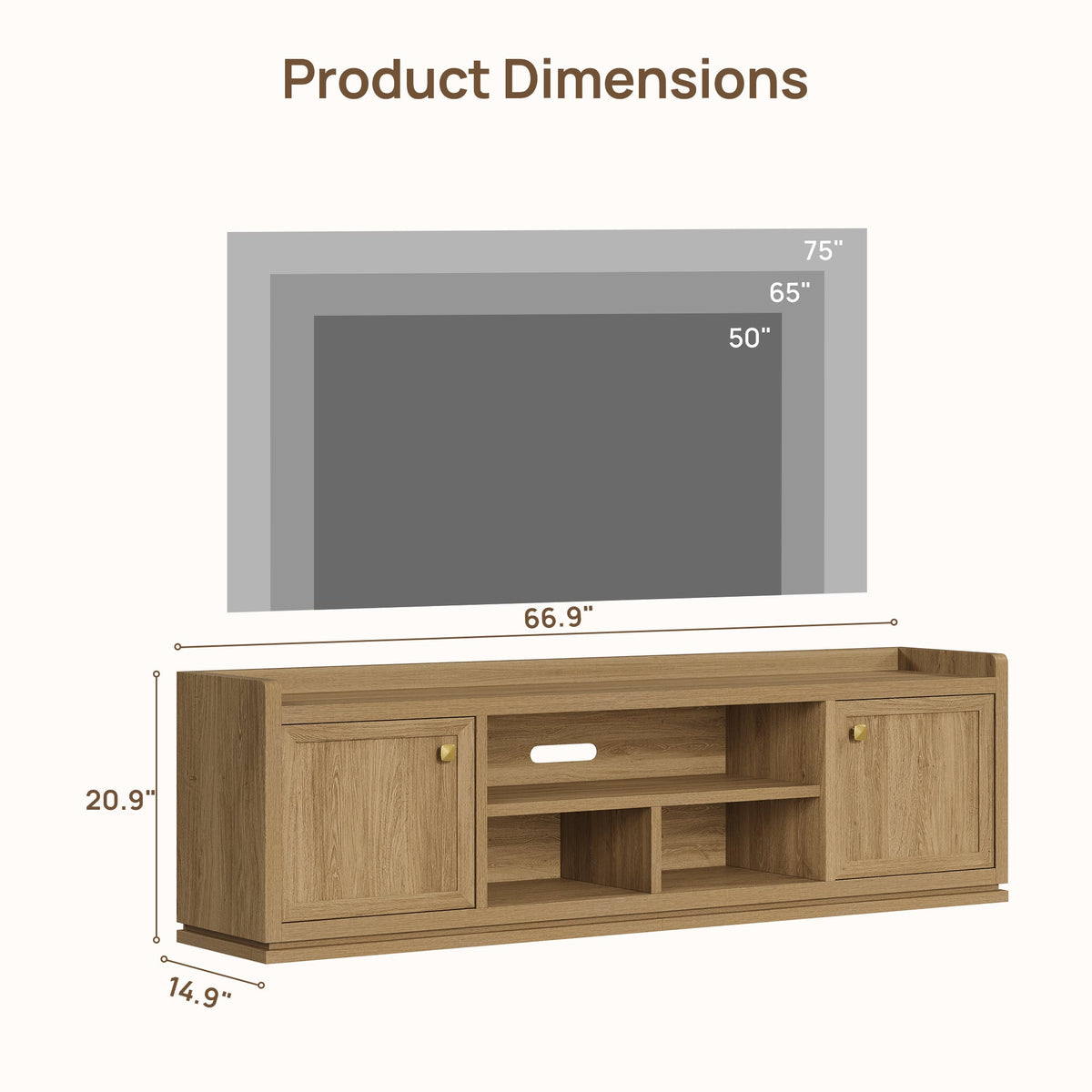 Helio TV Cabinet for 75Inch TV