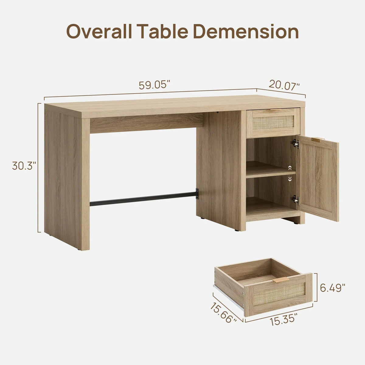 Savanna Dressing Table, Set of 2