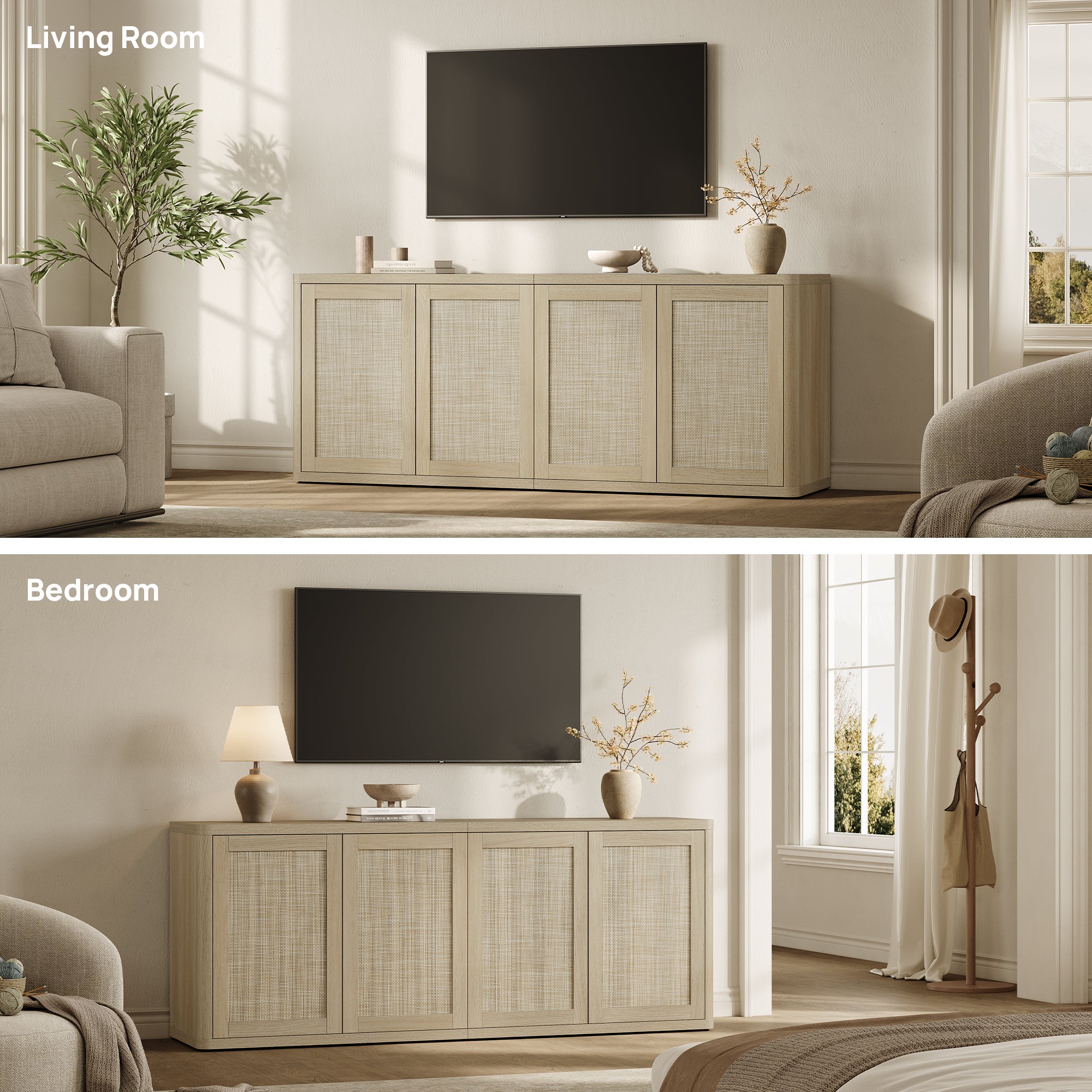 Zura Sectional TV Console, 65 Inches Wide