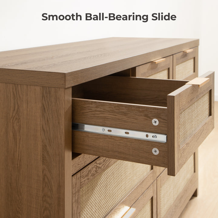 Savanna 7-Drawer Dresser for Living Room Storage, Set of 2