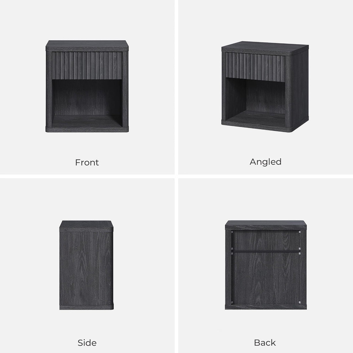 Cas Night Stand with Storage, Set of 2