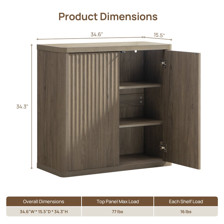 Cas Buffet Cabinet with 2 Doors, Set of 3