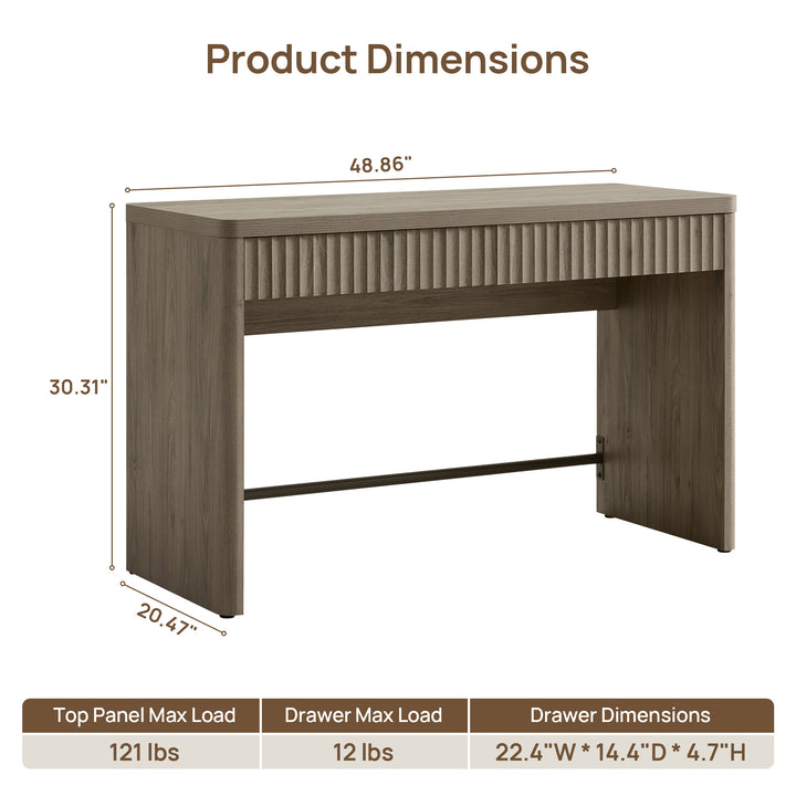 Cas Home Office Desk with 2 Drawers