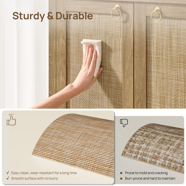 Terra Rattan Buffet Cabinet with Storage