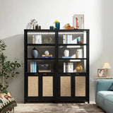 Savanna Bookshelf with 2 Doors, Set of 2