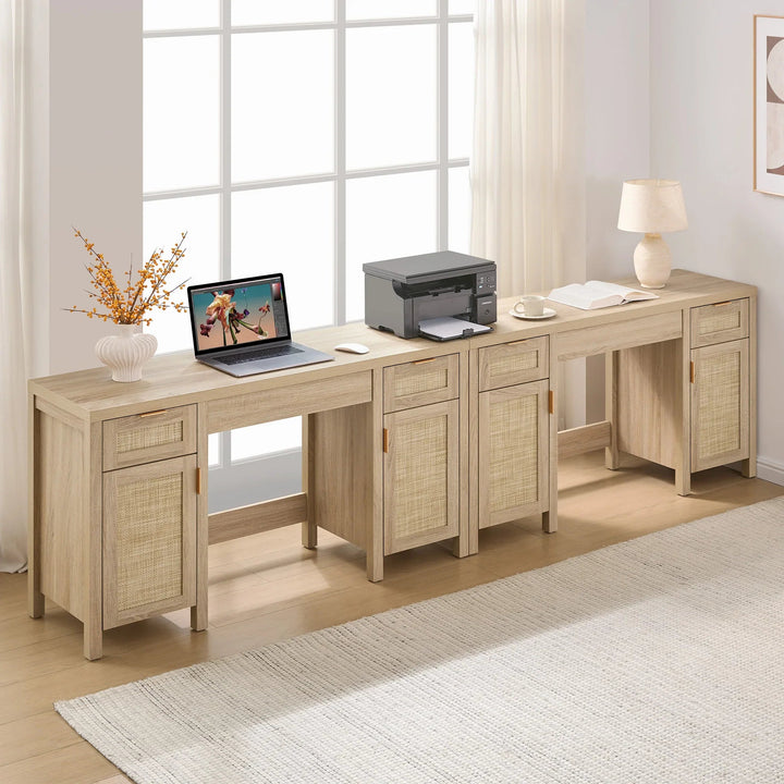 Savanna Makeup Vanity with Storage, Set of 2