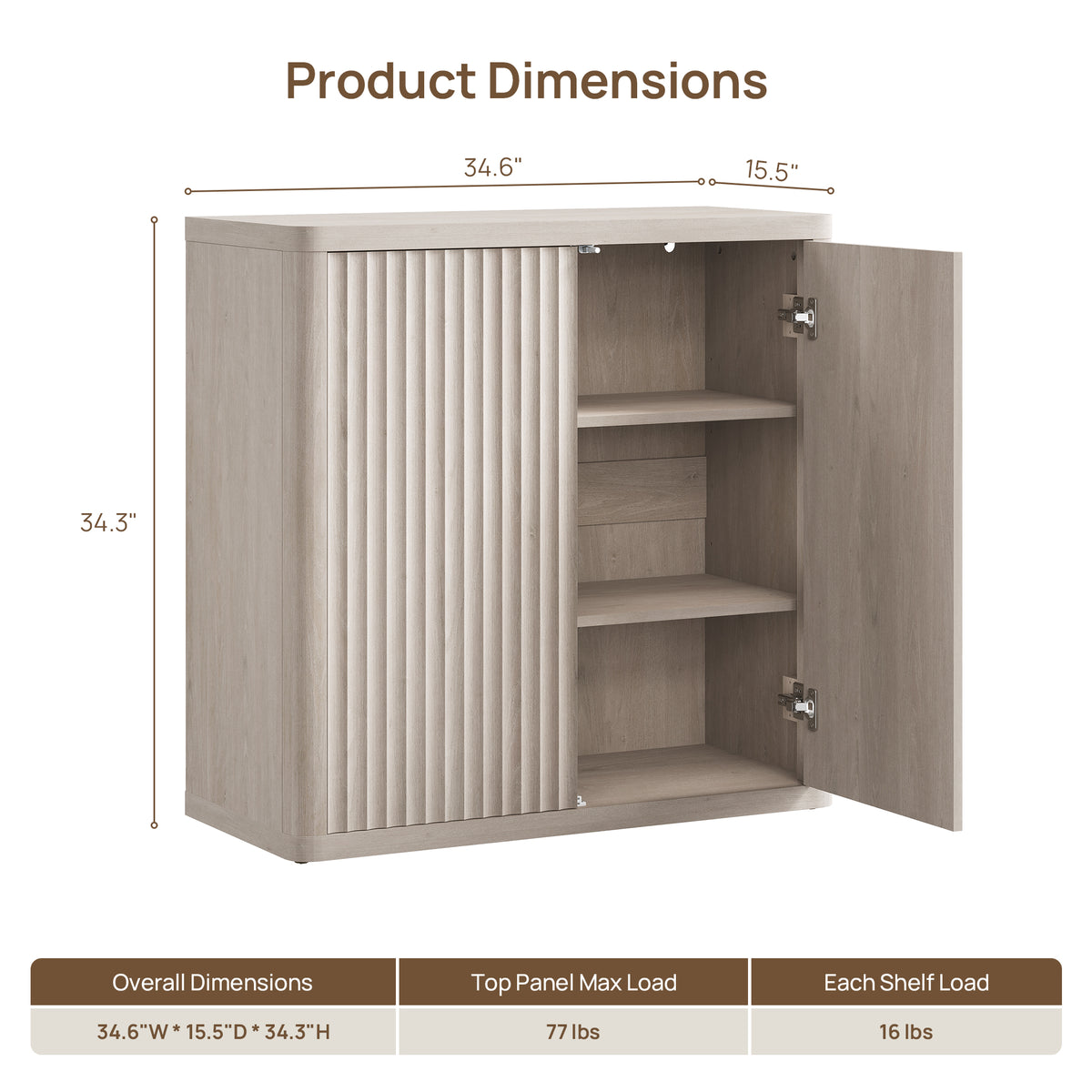 Cas TV Console with 2 Doors