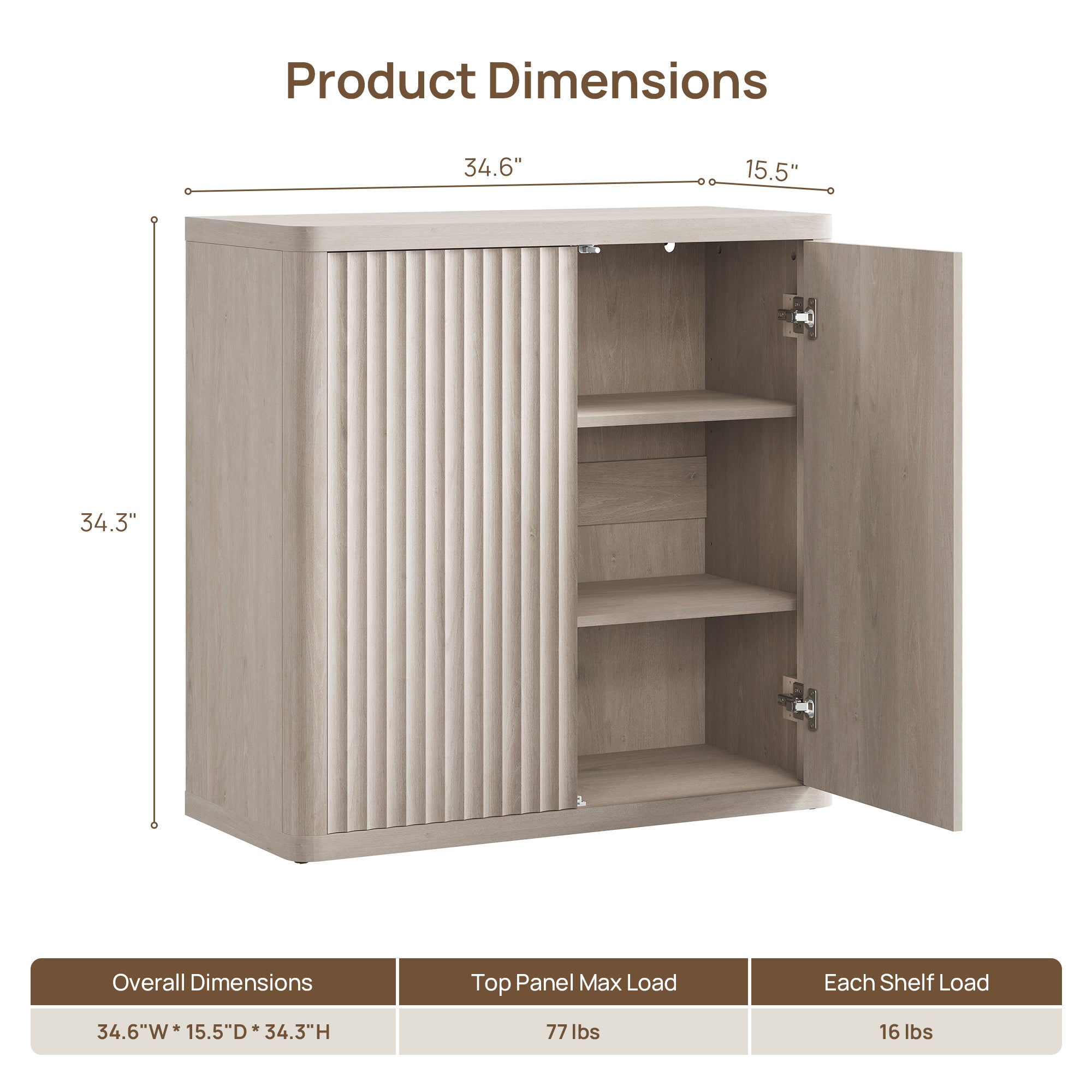 Cas TV Console with 2 Doors