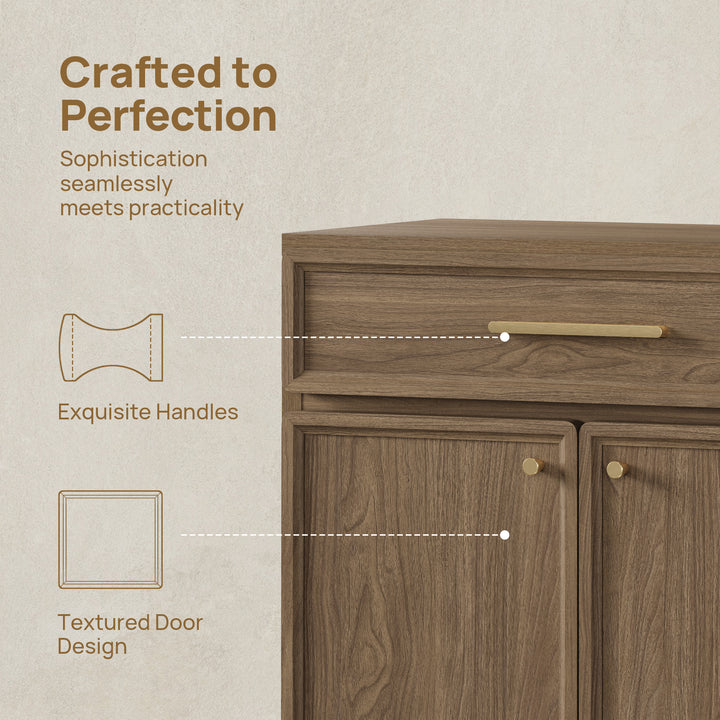 Crescent Sideboard Cabinet, Flexible Storage