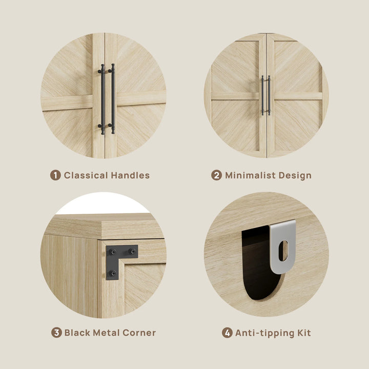 Willow 4 Doors Sideboard