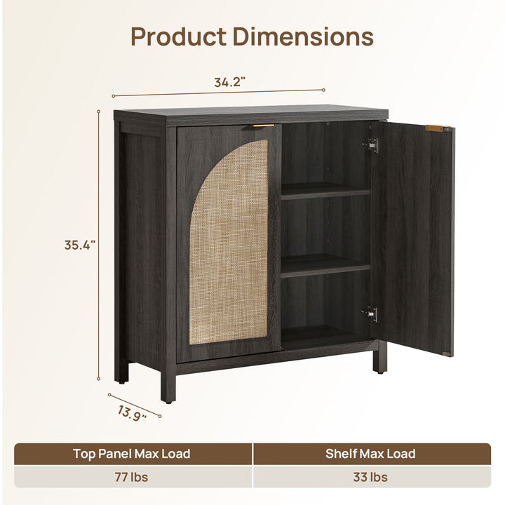 Savanna Buffet Cabinet, 2 Arched Doors