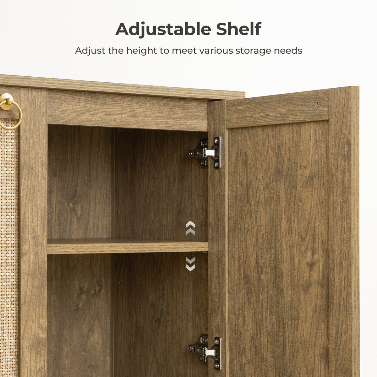 Terra 4 Doors Sideboard and 3 Drawers Nightstands Set
