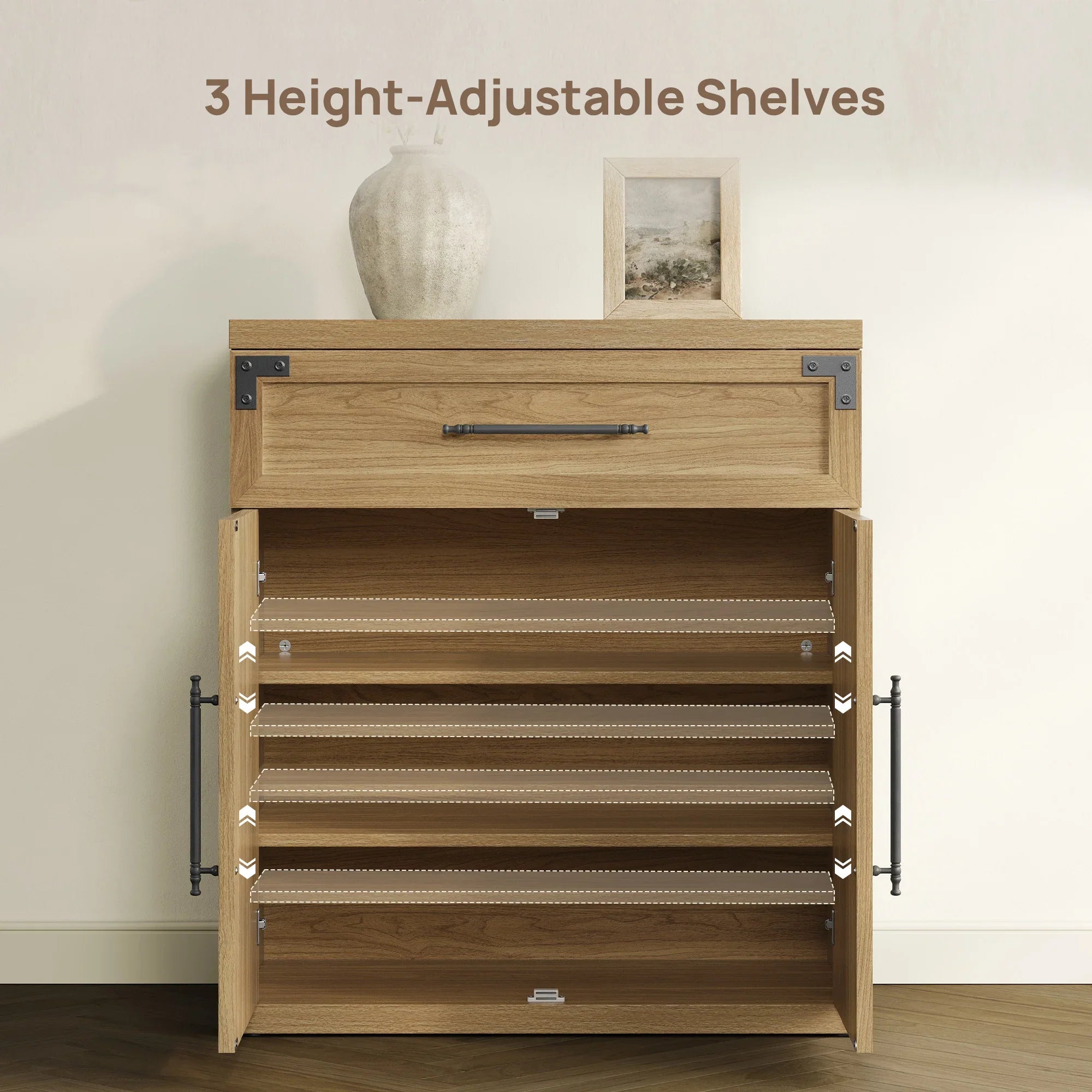 Willow Sideboard with 1 Drawer and 2 Doors for Entryway