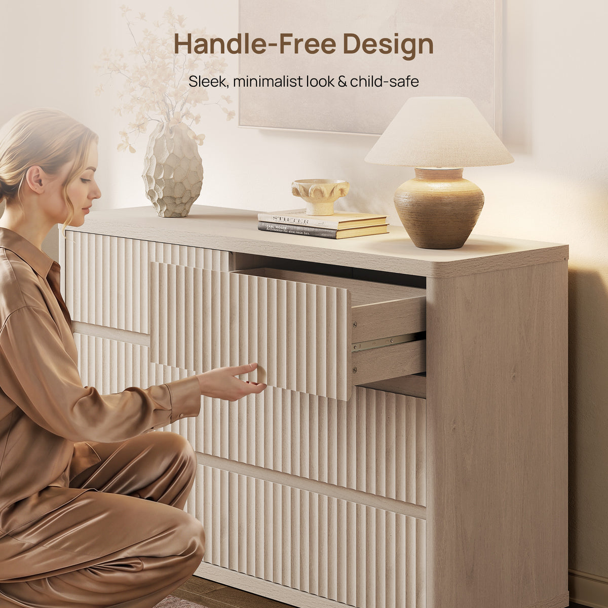 Cas Modern Dresser and Nightstands Set