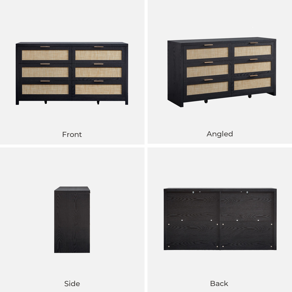 Savanna 6 Drawers Dresser for Bedroom