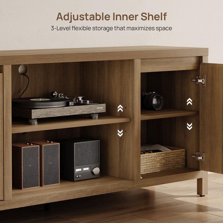 Prelude 65Inch TV Stand with Storage，Set of 2