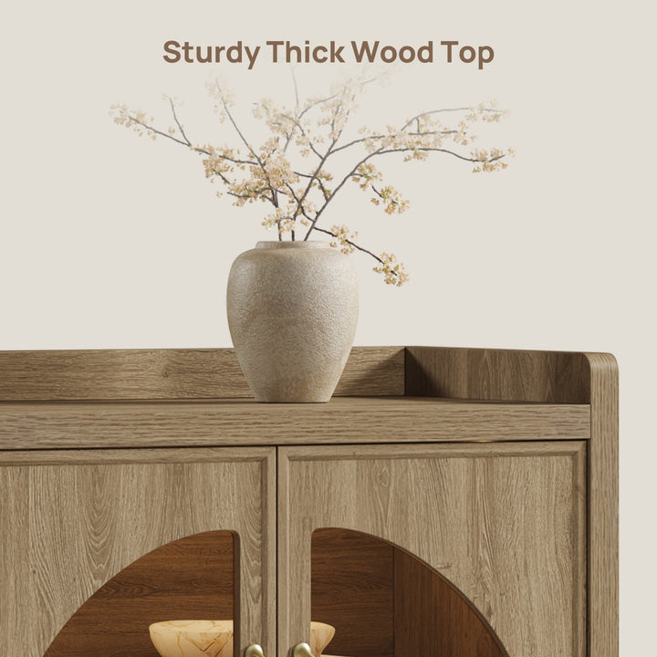 Helio Sideboard with Glass Doors and Light