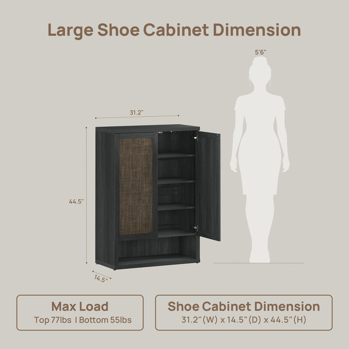 Zura Shoe Storage Cabinet with 2 doors