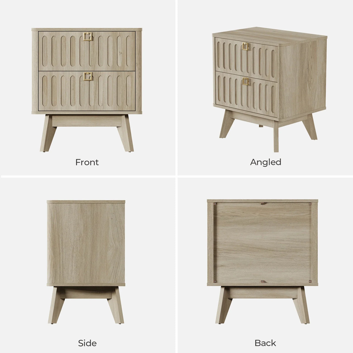 Domus Nightstand with Drawers