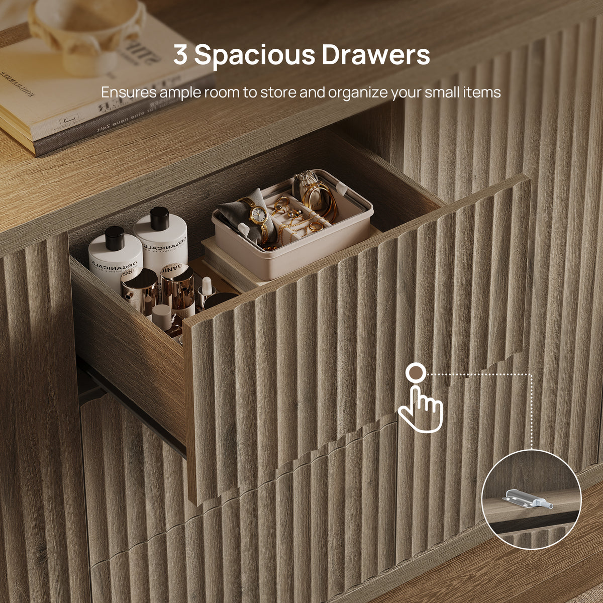 Cas Sideboard With 2 Doors And 3 Drawers