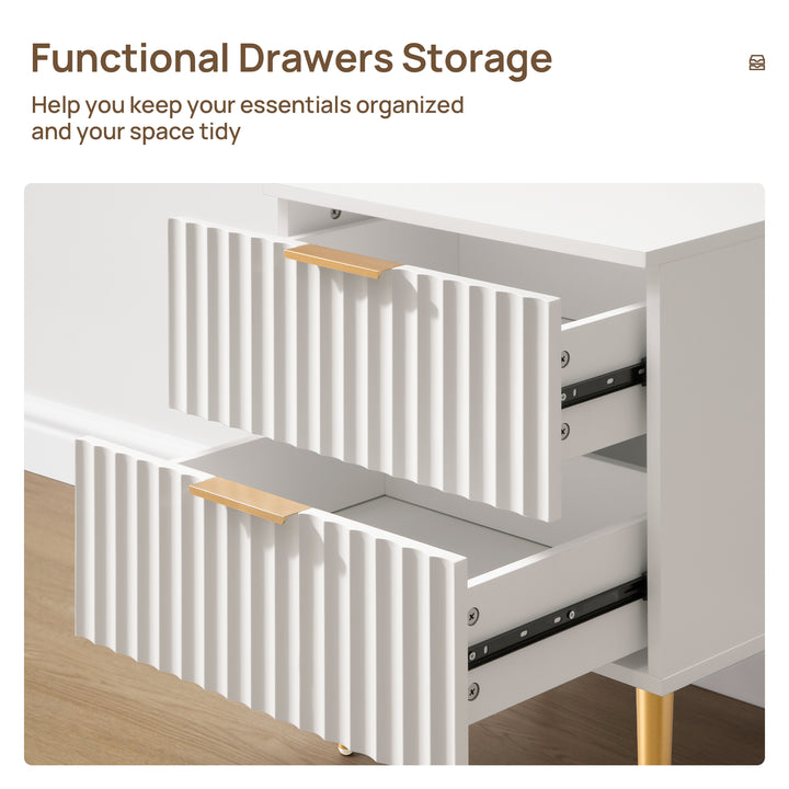 Opus Nightstand with Drawers