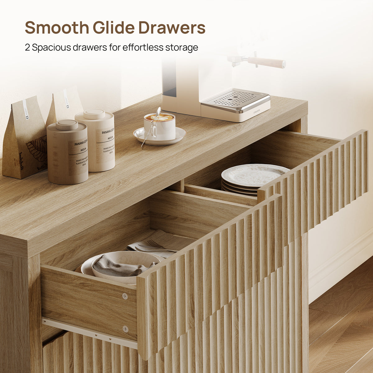 Prelude Sideboard with 2 Drawers and 3 Doors