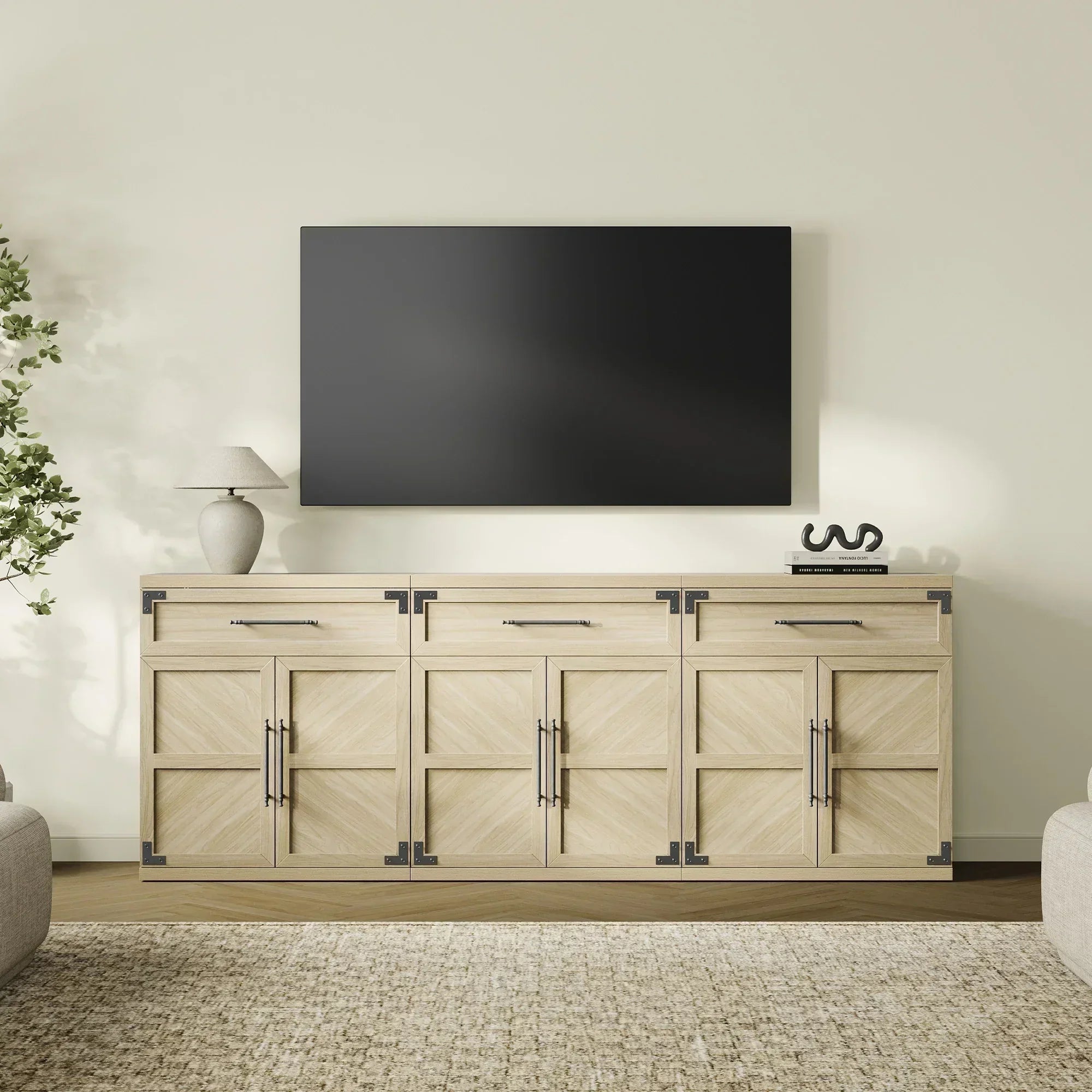 Willow Sideboard with 1 Drawer and 2 Doors for Living Room