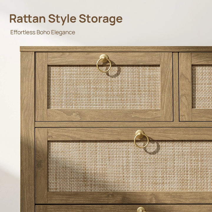 Terra Rattan Dresser and Nightstands Set