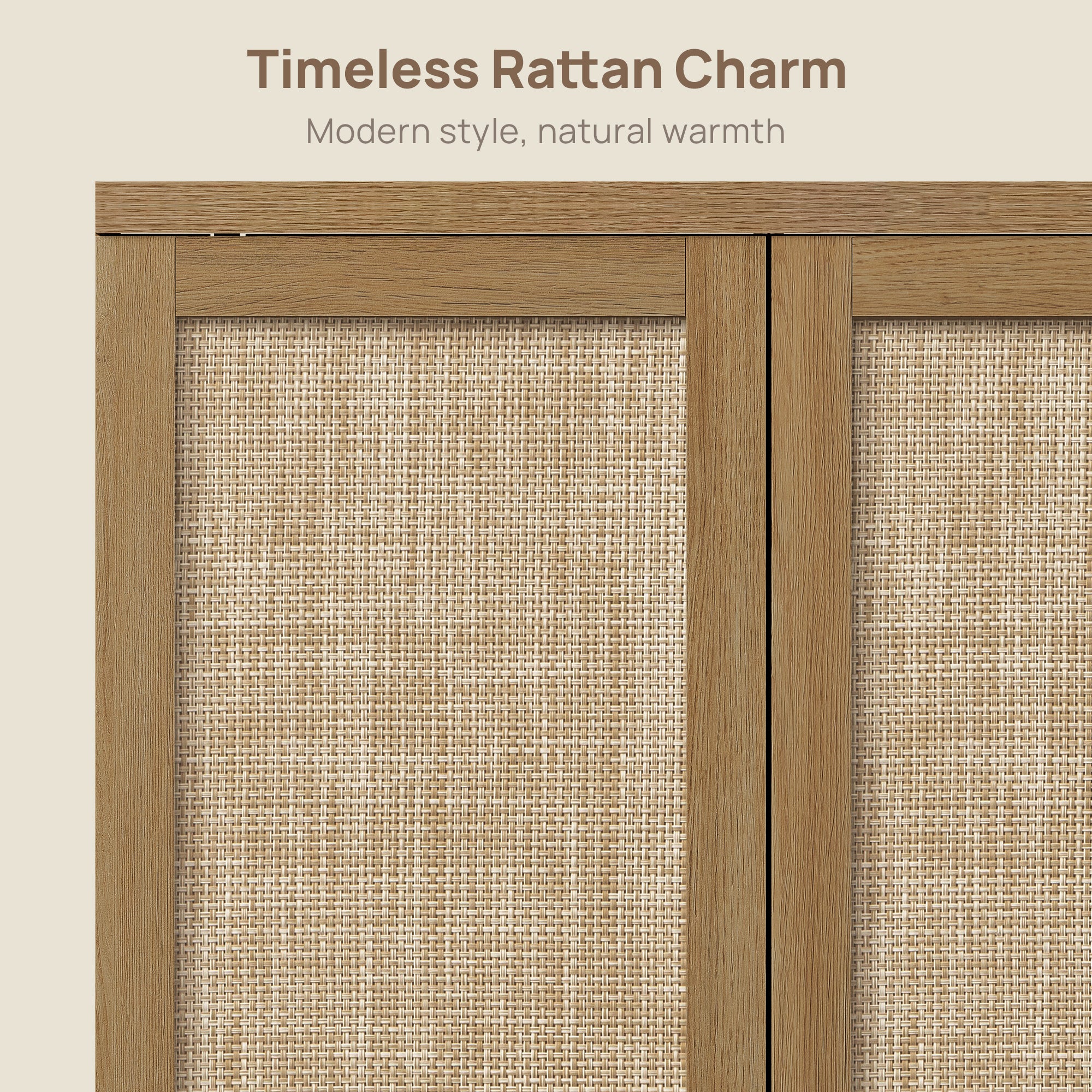 Zura Rattan Sideboard, 2 Doors