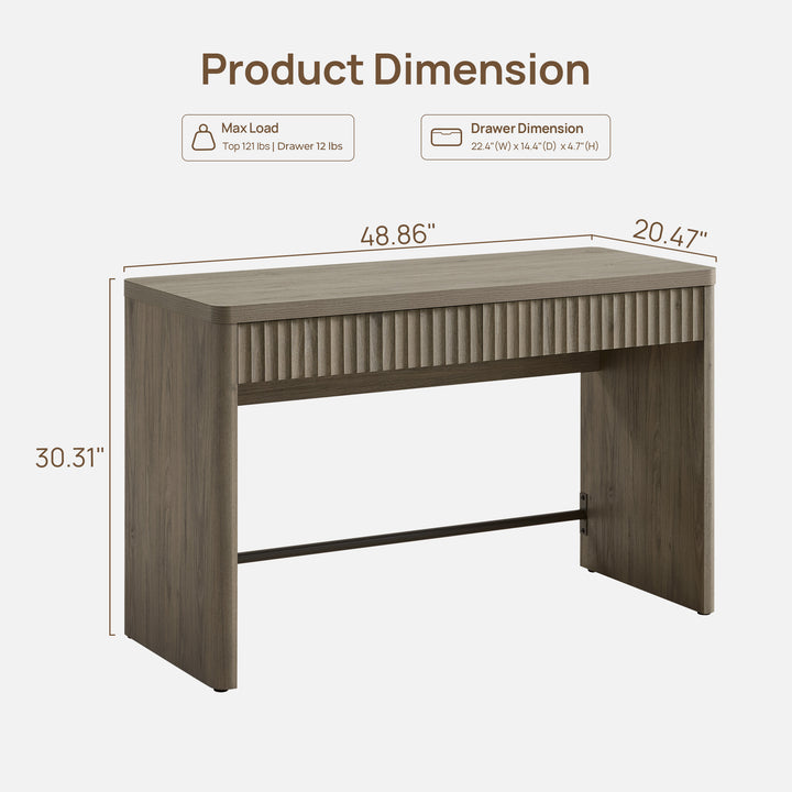 Cas Home Office Desk with 2 Drawers
