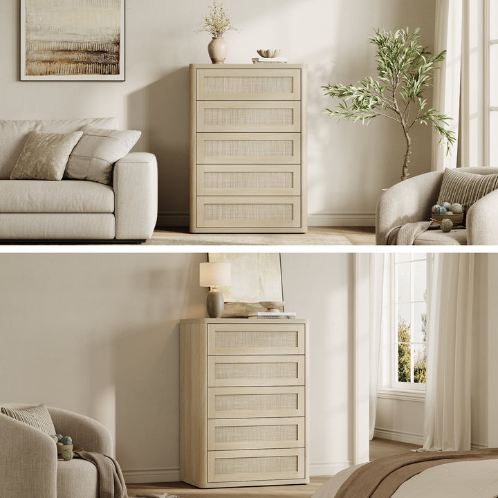 Zura Modern Dresser with 5 Drawers