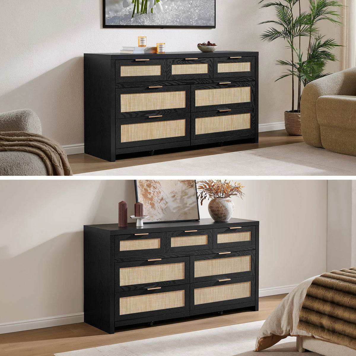 Savanna 7-Drawer Dresser for Living Room Storage