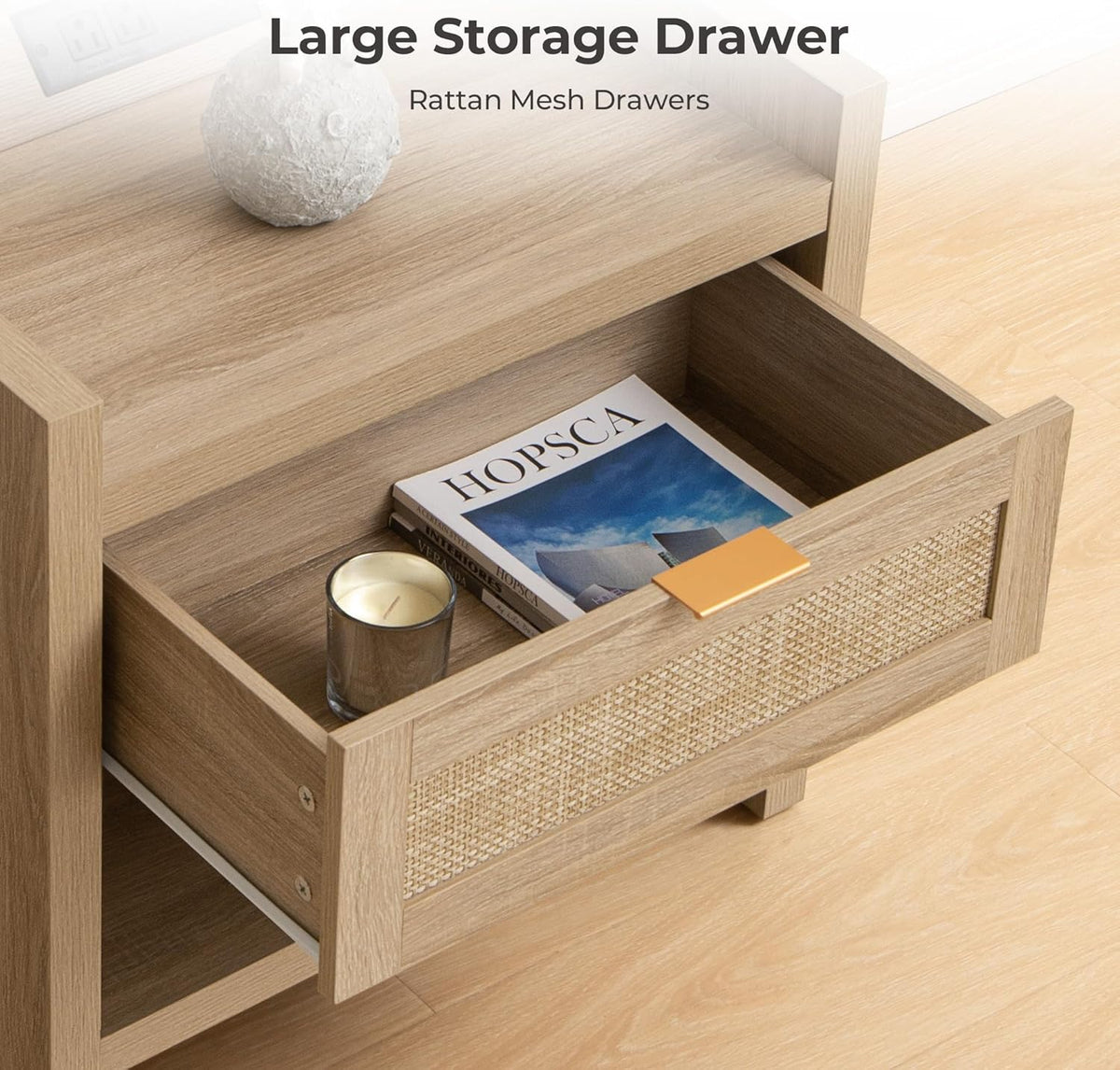 Savanna 1-Drawer Nightstand