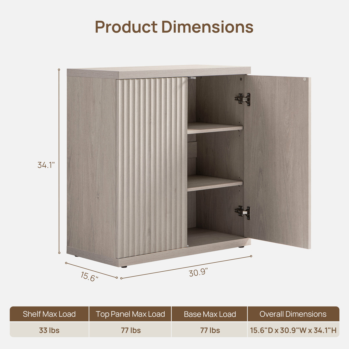 Stria Sideboard Cabinet with 2 Doors