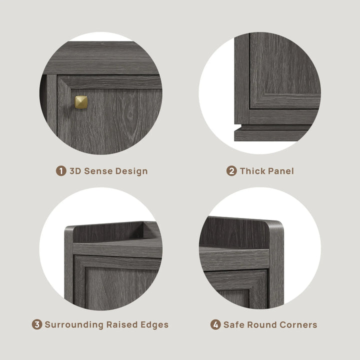 Helio Modern TV Stand with Doors