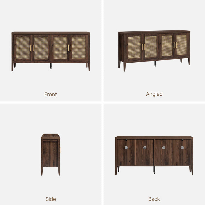 Andy TV Stand for 65 Inch TV and Bookcase Sets