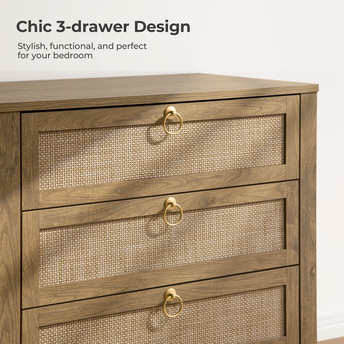 Terra 3 Drawers Nightstand