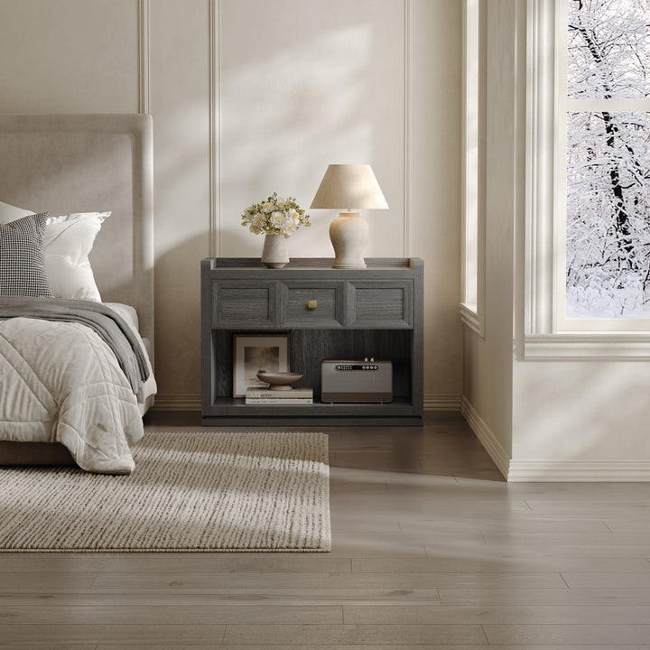 Helio 6-Drawer Dresser and Nightstands Set For Bedroom