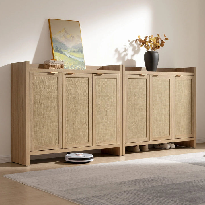 Savanna Tall Shoe Cabinet,30 Pairs Shoes