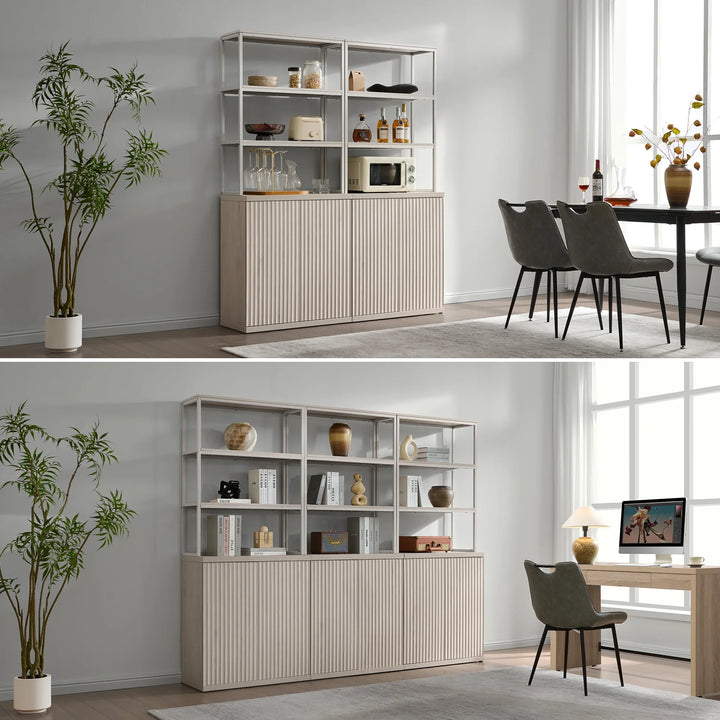Stria Book Shelf with Doors