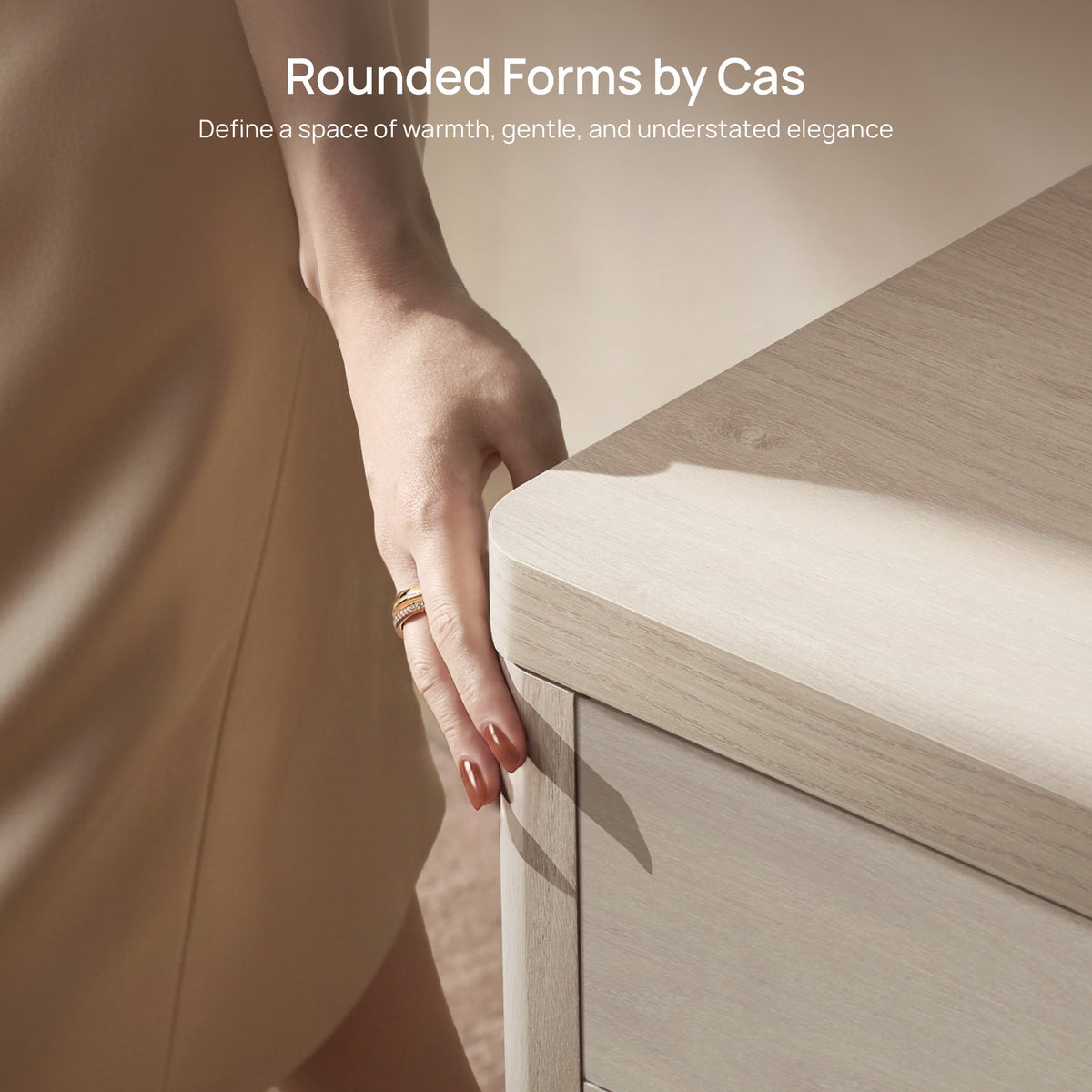Cas Sideboard Cabinet, Fluted Style