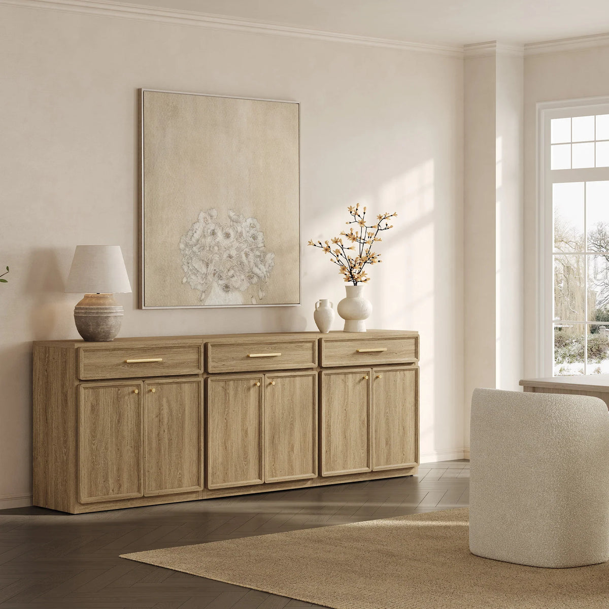 Crescent Sideboard with 1 Drawer
