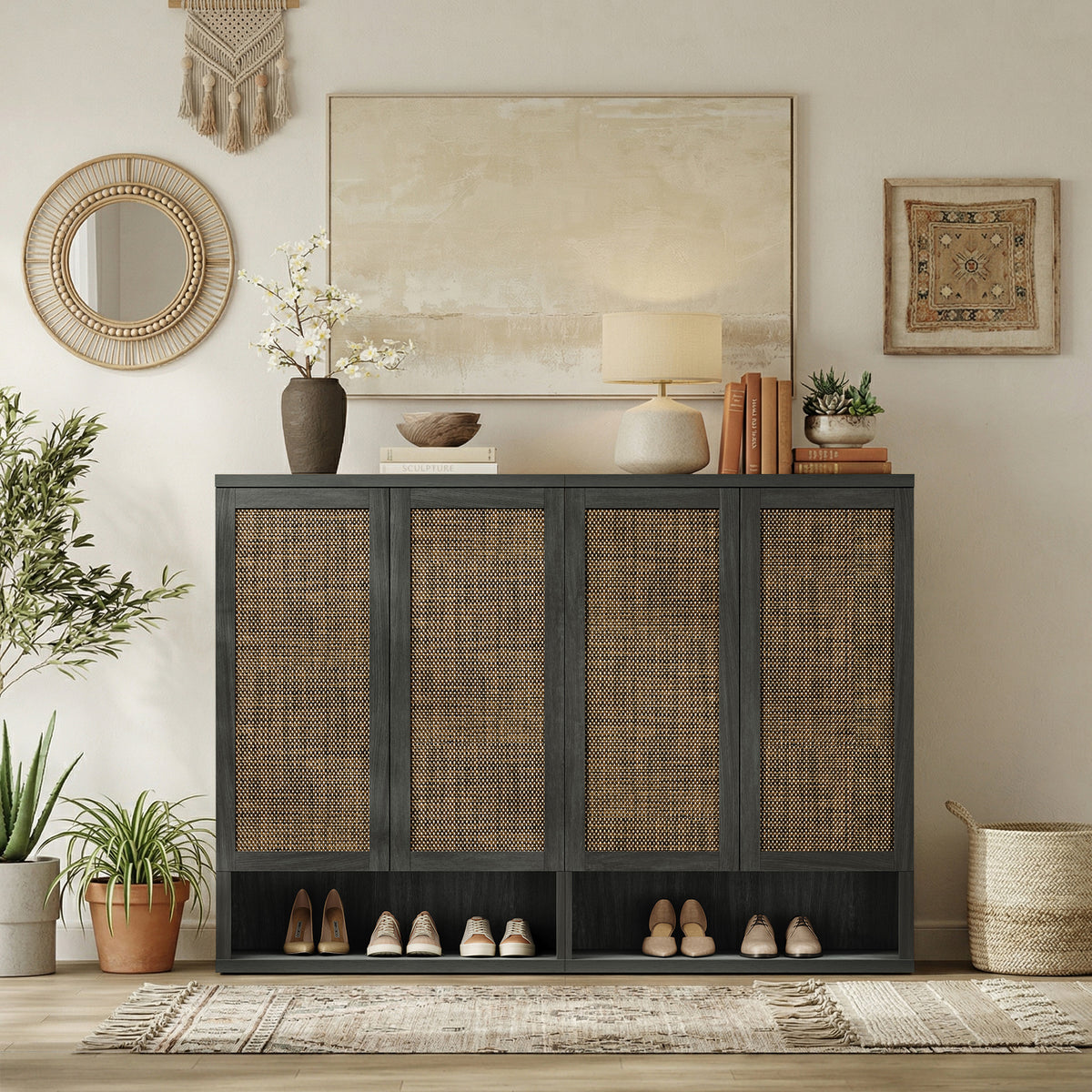 Zura 5-Tier Shoe Storage Cabinet, 44.5-Inch Tall