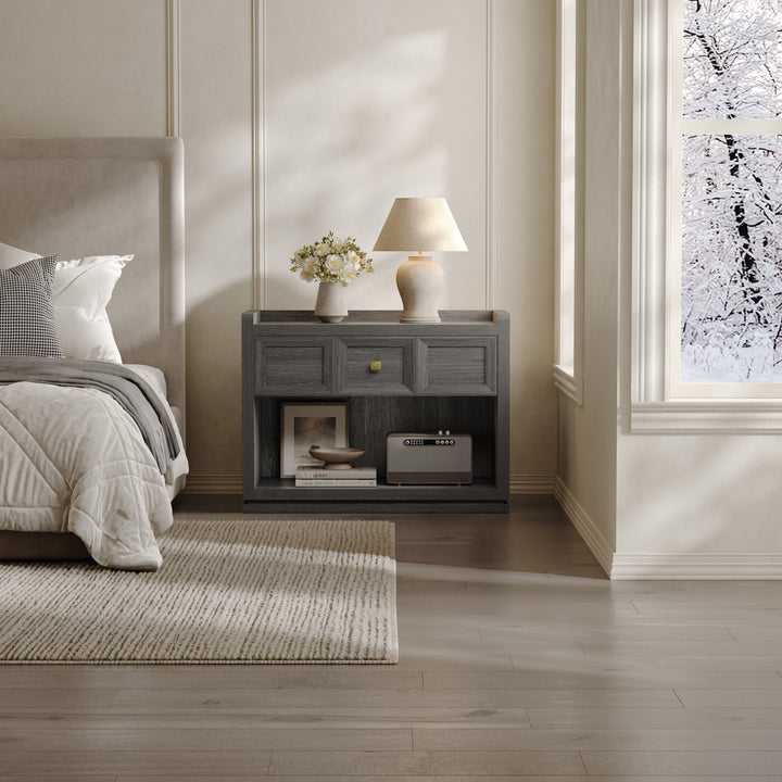 Helio 6-Drawer Dresser and Nightstands Set For Bedroom