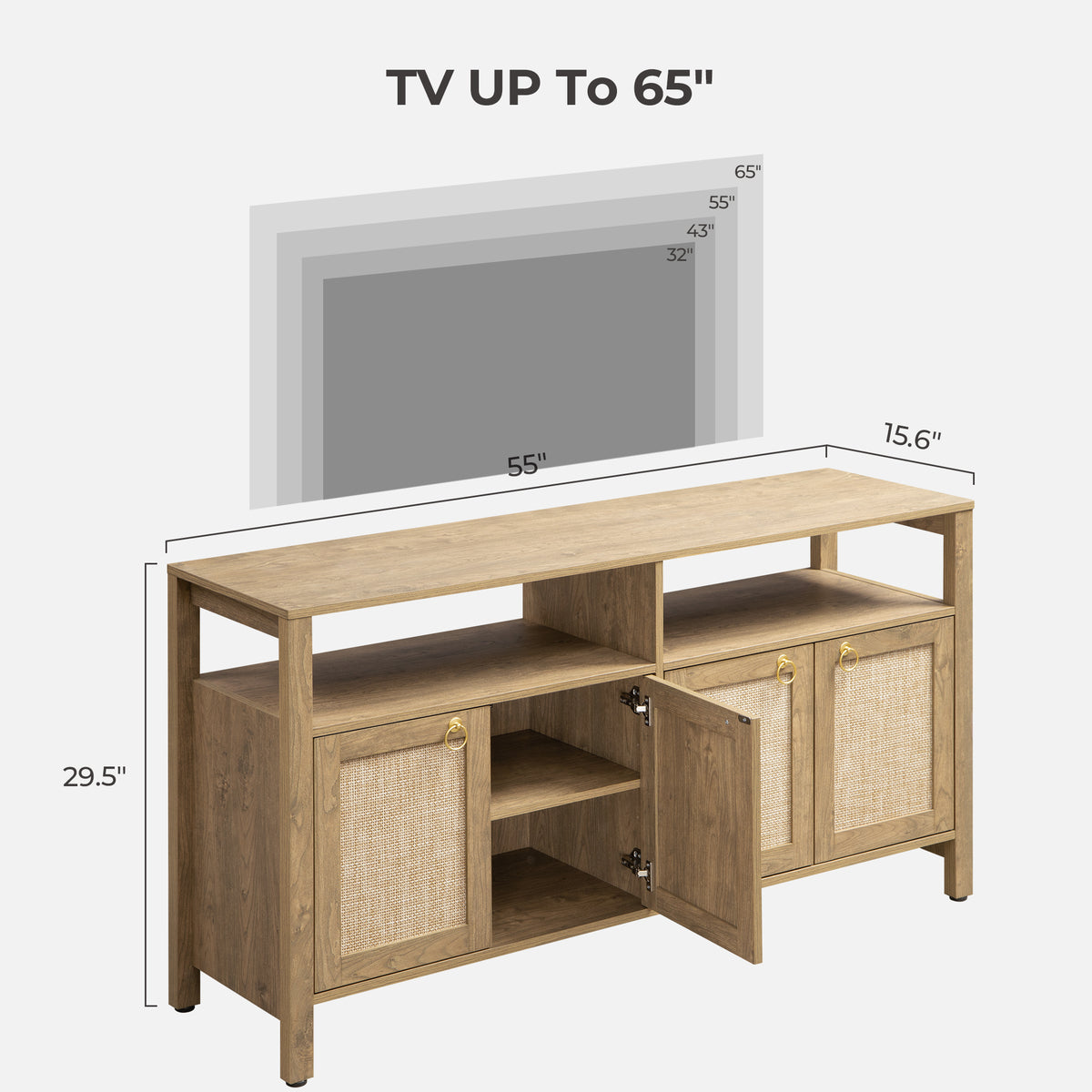 Terra TV Stand up to 65 Inch TV