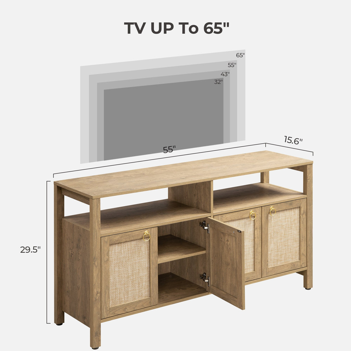 Terra TV Stand up to 65 Inch TV