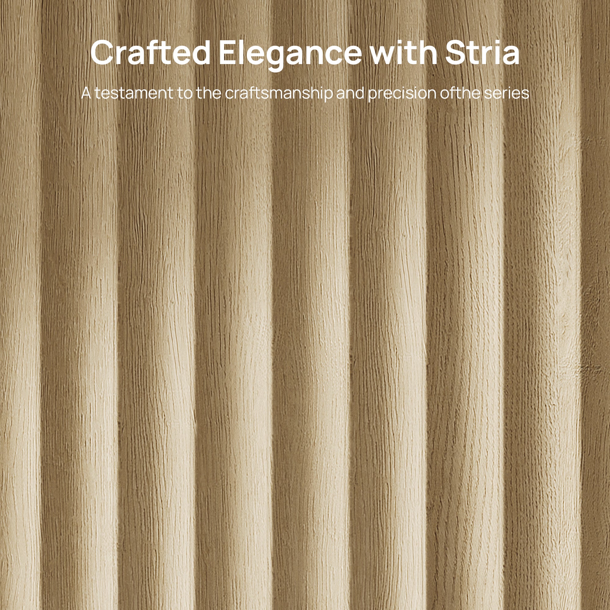 Stria Fluted Sideboard Cabinet with Storage, 3 Drawers